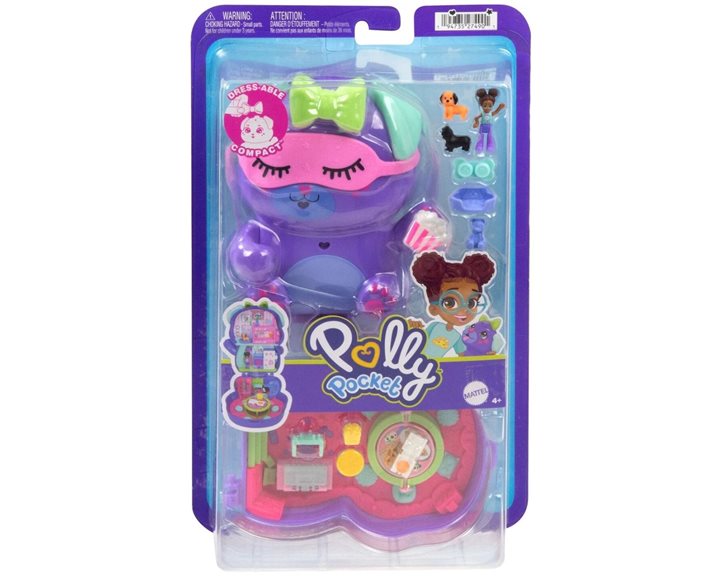 Mattel Polly Pocket Sleepover Puppy Compact Σετ Παιχνιδιών JFG56 / JCR38