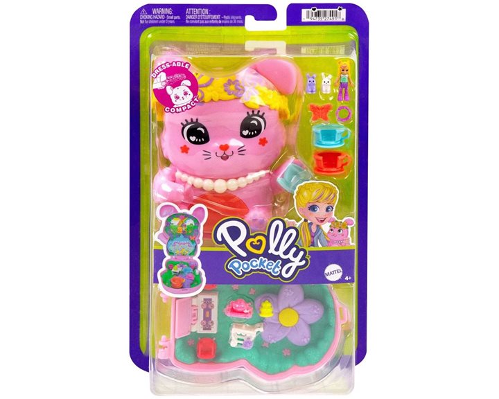 Mattel Polly Pocket Tea Party Bunny Compact Σετ Παιχνιδιών JFG56 / JCR40