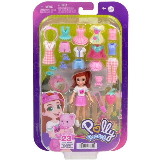 Mattel Polly - Νεα Κουκλα Με Μοδες Μεσαιο Pack Πρωινή Βόλτα