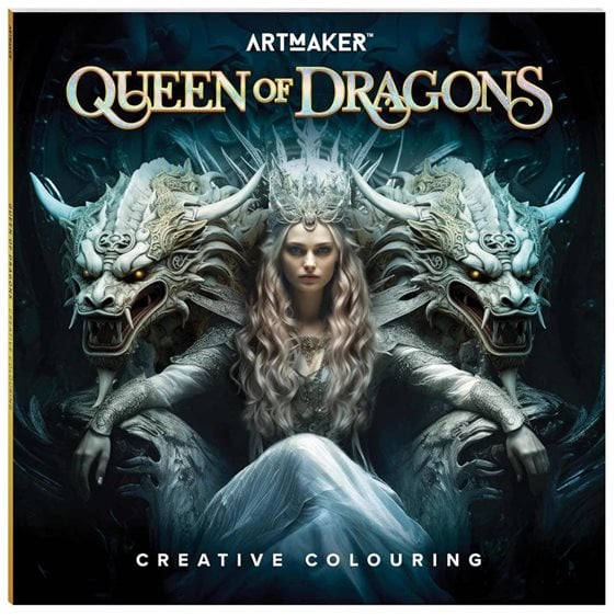 Art Maker Square Colouring Book 4 Queen of Dragons