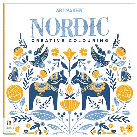 Art Maker Square Colouring Book Nordic Creative Colouring
