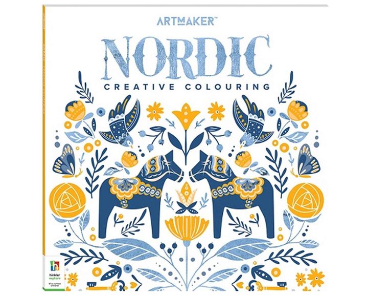Art Maker Square Colouring Book Nordic Creative Colouring