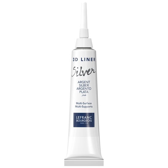 Lefranc & Bourgeois 20ml Vitrail Περίγραμμα Ασημί