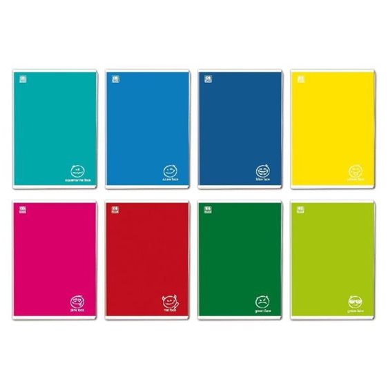 Τέτραδιο Καρφίτσα  Ριγέ Blasetti One Color Face 40φ. Α4 5912
