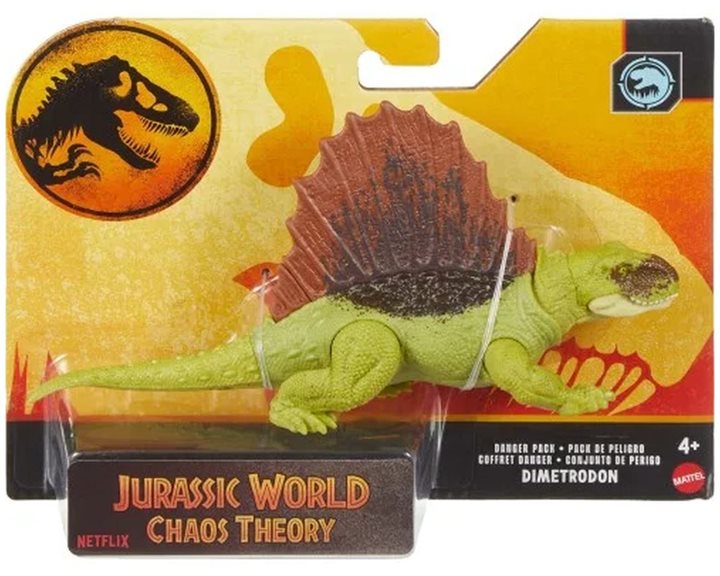 Mattel Νεες Φιγούρες Δεινοσαύρων Jurassic World Danger Pack Dimetrod Παιδική Φιγούρα Παιχνιδιού HLN49 / JCL48