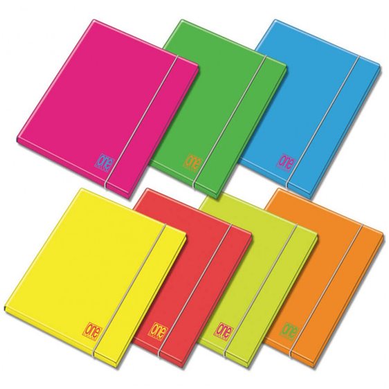 Ντοσιέ με Λάστιχο Χάρτινο A4 Blasetti Fluo 7734