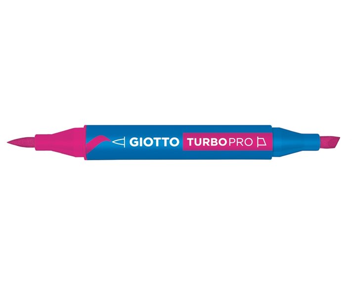 Μαρκαδόροι Giotto Διπλής Μύτης Turbopro 14 Magenta