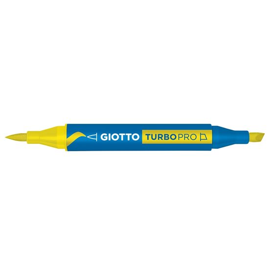 Μαρκαδόροι Giotto Διπλής Μύτης Turbopro 04 Deep Yellow