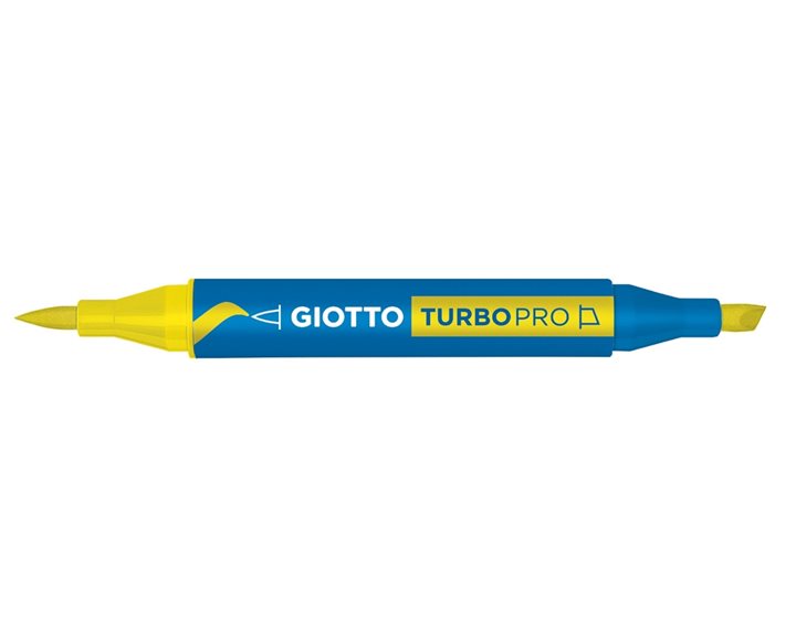 Μαρκαδόροι Giotto Διπλής Μύτης Turbopro 04 Deep Yellow