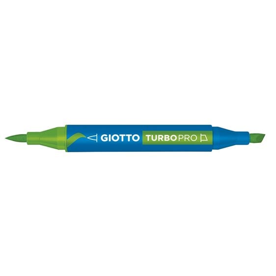 Μαρκαδόροι Giotto Διπλής Μύτης Turbopro 18 Green