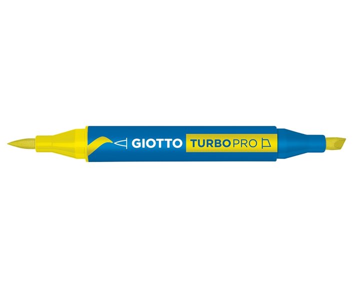 Μαρκαδόροι Giotto Διπλής Μύτης Turbopro 03 Yellow