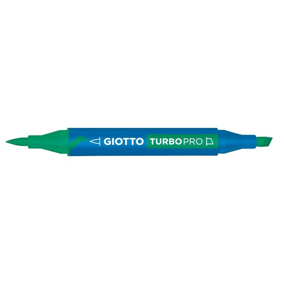 Μαρκαδόροι Giotto Διπλής Μύτης Turbopro 19 Emerald Green