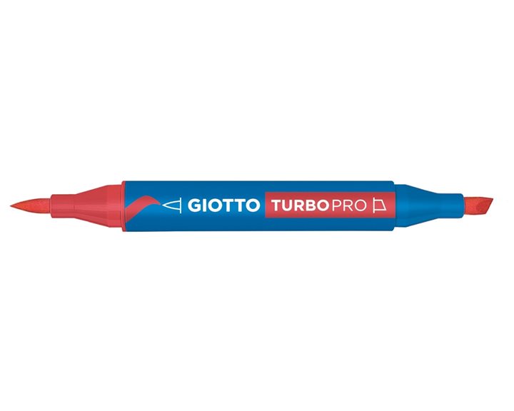 Μαρκαδόροι Giotto Διπλής Μύτης Turbopro 13 Carmine Red