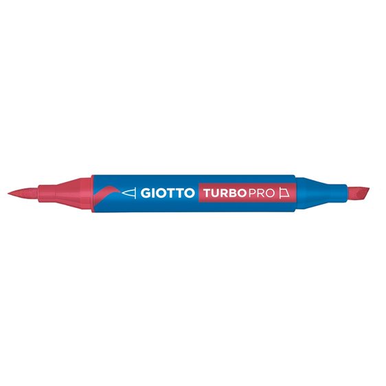 Μαρκαδόροι Giotto Διπλής Μύτης Turbopro 12 Red