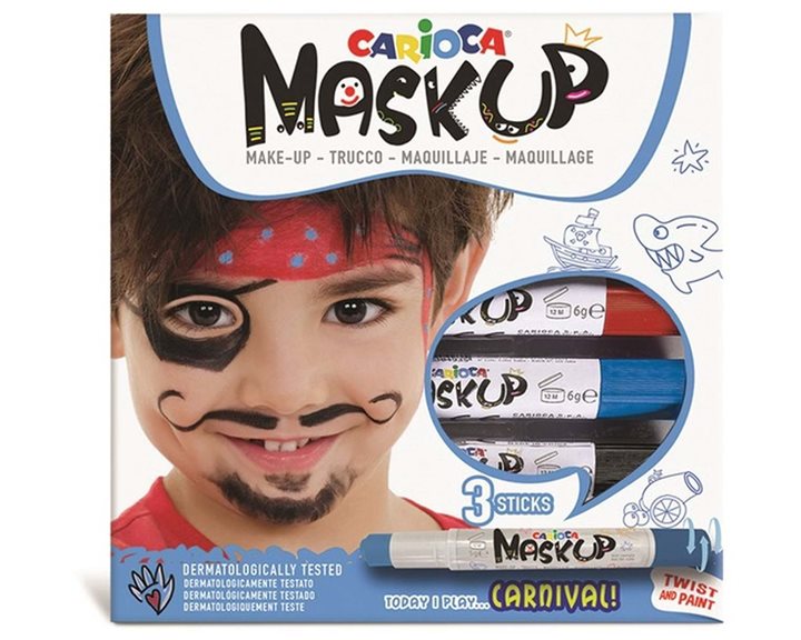 Χρώματα Προσώπου Carioca Mask Up Carnival 3τεμ.
