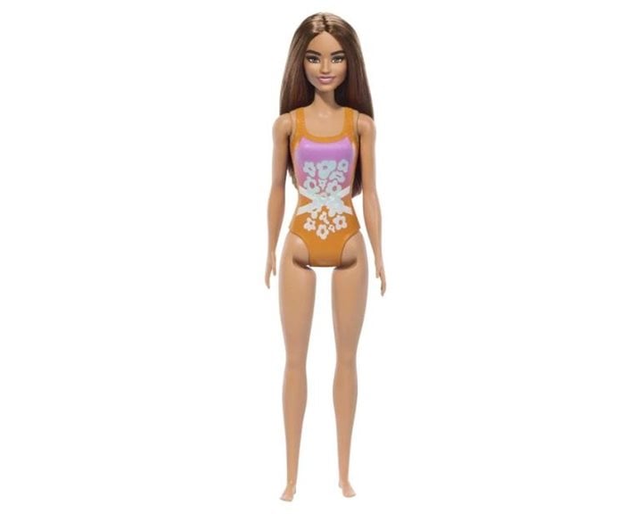 BARBIE BEACH DOLL ΚΟΥΚΛΑ ΜΕ ΠΟΡΤΟΚΑΛΙ ΜΑΓΙΟ - HPV21
