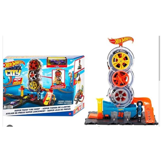 HOT WHEELS CITY SUPER TWIST TIRE SHOP