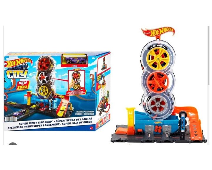 HOT WHEELS CITY SUPER TWIST TIRE SHOP