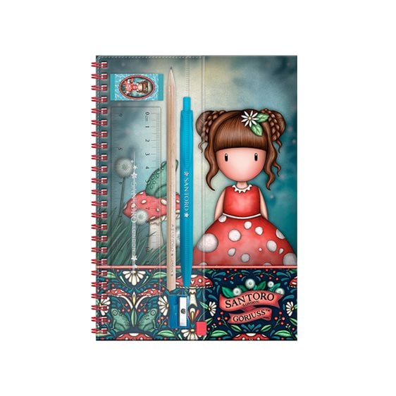 Σετ Σημειωματάριο Santoro Gorjuss Little Mushroom 1344GJ03