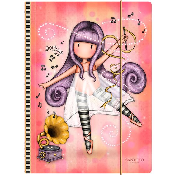 Ντοσιέ με Λάστιχο Santoro Gorjuss Little Dancer 812GJ10
