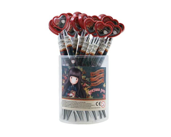 Στυλό Santoro Gorjuss Με Καρδούλα Autumn Leaves 1034GJ001