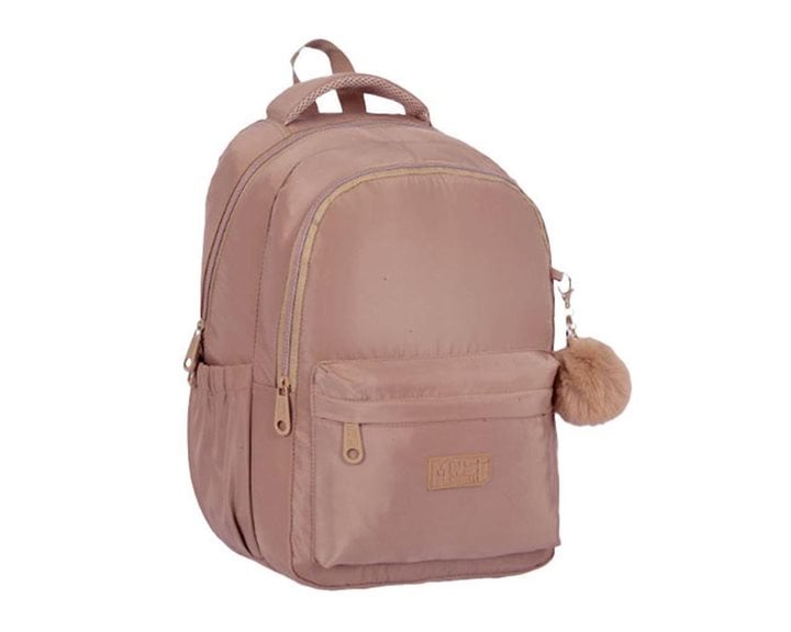 Τσάντα Πλάτης Must Fashion 30x20x44cm Μπεζ 000586541