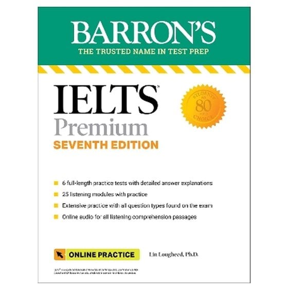 IELTS PREMIUM: 6 PRACTICE TESTS + COMPREHENSIVE REVIEW + ONLINE AUDIO, SEVENTH EDITION