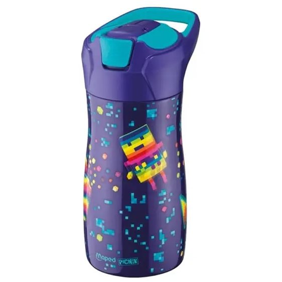 Παγούρι Maped Picnic Aνοξείδωτο Μπλε Pixel 430ml 871298
