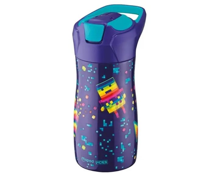 Παγούρι Maped Picnic Aνοξείδωτο Μπλε Pixel 430ml 871298