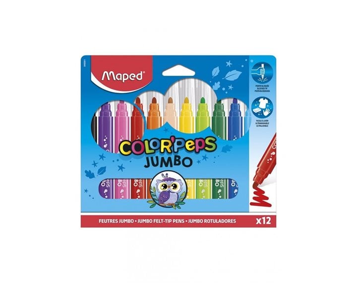 Μαρκαδόροι Maped Colro Peps Maxi 12τμχ 846901