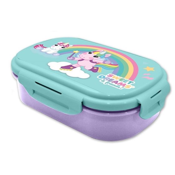 Kids Rectangular Lunch Box with Cutlery Sweet Dreams KL11515