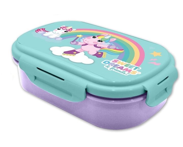 Kids Rectangular Lunch Box with Cutlery Sweet Dreams KL11515
