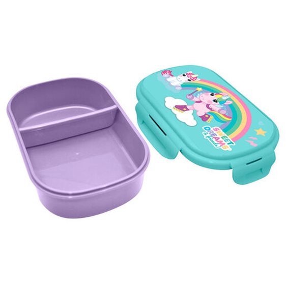 Kids Rectangular Lunch Box with Cutlery Sweet Dreams KL11515