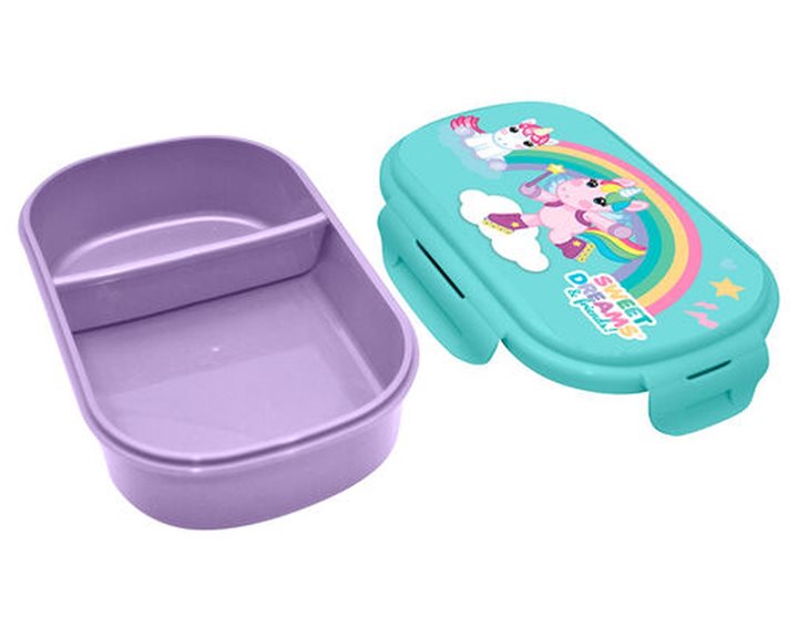 Kids Rectangular Lunch Box with Cutlery Sweet Dreams KL11515