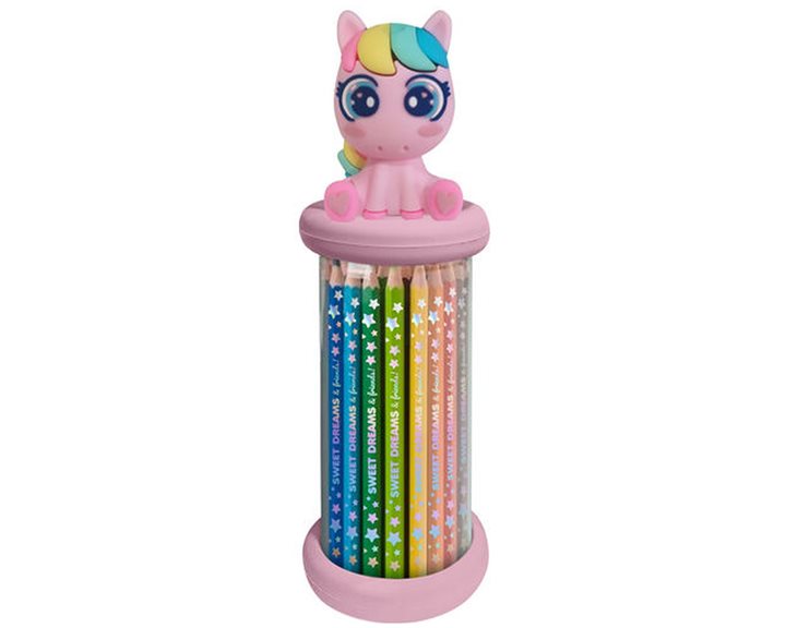 Kids Box with 3D Topper 12 Colored Pencils KL11631