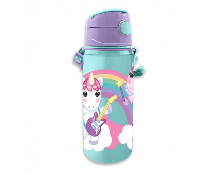 Kids Aluminium Water Bottle with Handle 650ml Sweet Dreams KL11512