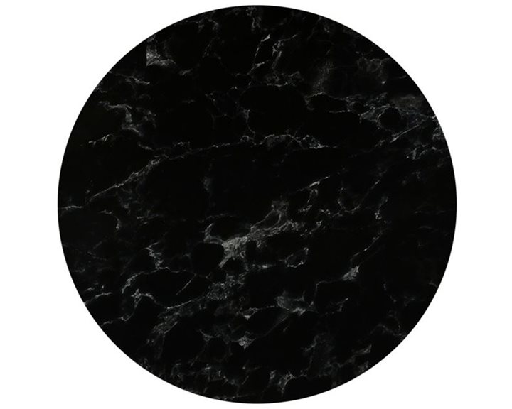 HPL (High Pressure Laminated) Επιφάνεια Τραπεζιού Απόχρωση Black Marble, UV Ε101,45