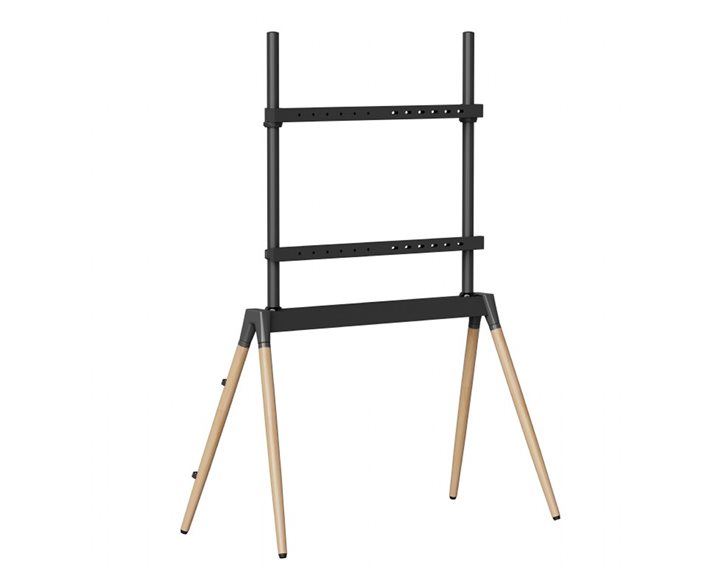 GEMBIRD TV FLOOR STAND 55'-86' BLACK/WOOD MAX VESA 600x400