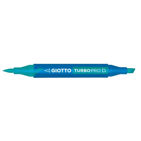 Μαρκαδόροι Giotto Διπλής Μύτης Turbopro 40 Leaf Green