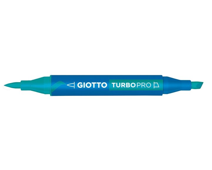 Μαρκαδόροι Giotto Διπλής Μύτης Turbopro 40 Leaf Green