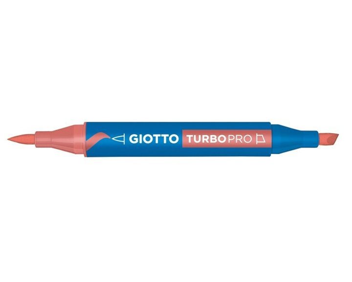 Μαρκαδόροι Giotto Διπλής Μύτης Turbopro 44 Salmon