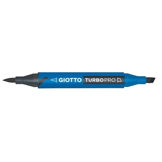 Μαρκαδόροι Giotto Διπλής Μύτης Turbopro 36 Black