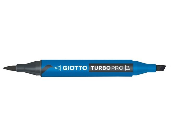 Μαρκαδόροι Giotto Διπλής Μύτης Turbopro 36 Black