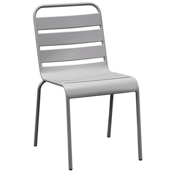 BRIO Καρέκλα-Pro Στοιβαζόμενη Μέταλλο Βαφή Cool Grey 4C Ε543,1