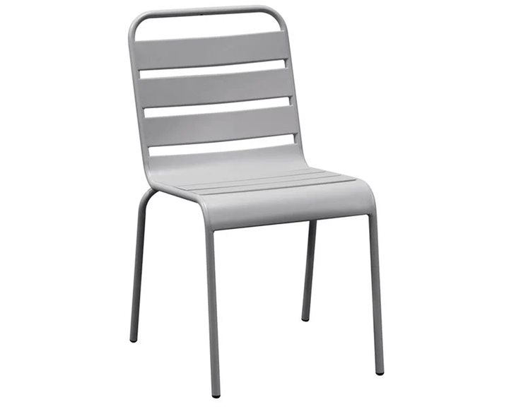 BRIO Καρέκλα-Pro Στοιβαζόμενη Μέταλλο Βαφή Cool Grey 4C Ε543,1