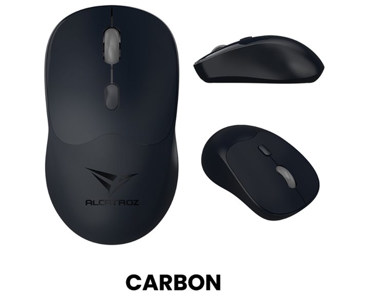 ALCATROZ SILENT BT5.4 WIRELESS MOUSE AIRMOUSE DUO 6R CARBON
