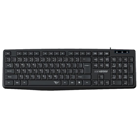 ALCATROZ SILENT USB WIRED KEYBOARD KB1500 BLACK