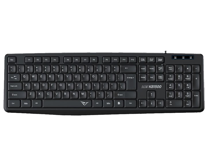 ALCATROZ SILENT USB WIRED KEYBOARD KB1500 BLACK