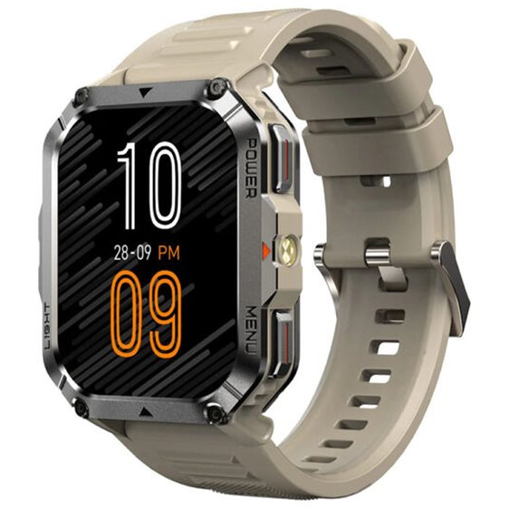 BLACKVIEW MULTI-FUNCTION SMARTWATCH WITH FLASHLIGHT COMPASS BT CALL & HEALTH MANAGEMENT KHAKI