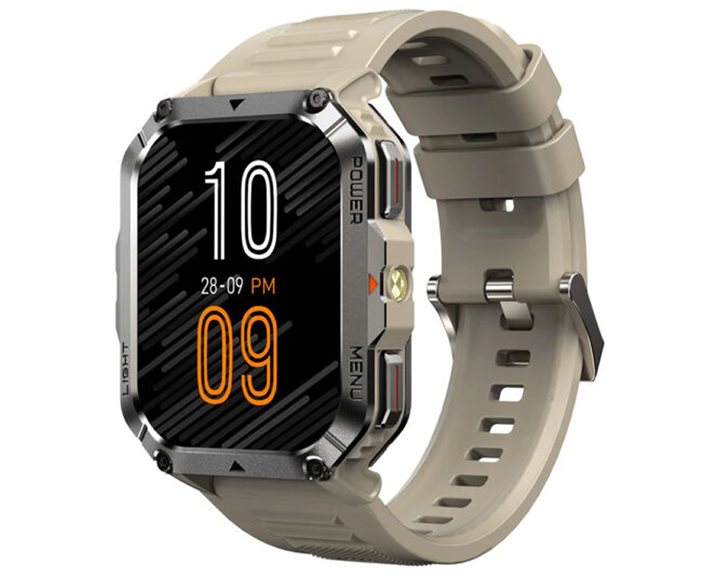 BLACKVIEW MULTI-FUNCTION SMARTWATCH WITH FLASHLIGHT COMPASS BT CALL & HEALTH MANAGEMENT KHAKI